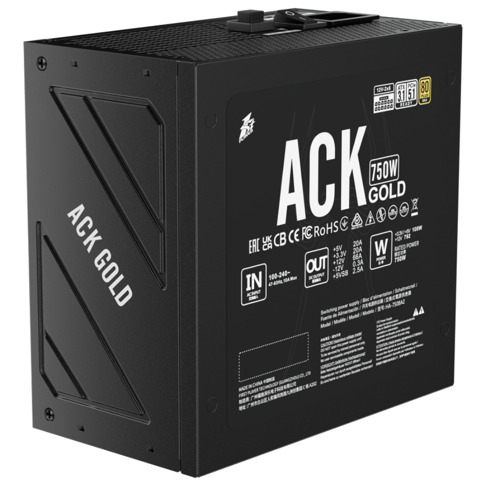 1STPLAYER ACK 750 Gold (ATX 3.1, PCIe 5.1)