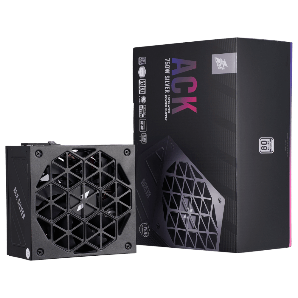 1STPLAYER ACK 750 Silver (ATX 3.1, PCIe 5.1)