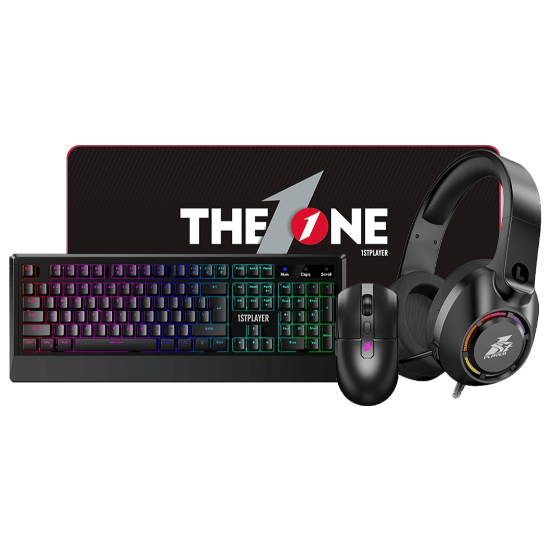 1STPLAYER KT2 4in1 Gaming Peripherals Combo (Keyboard, Mouse, Headset & Mouse Pad)