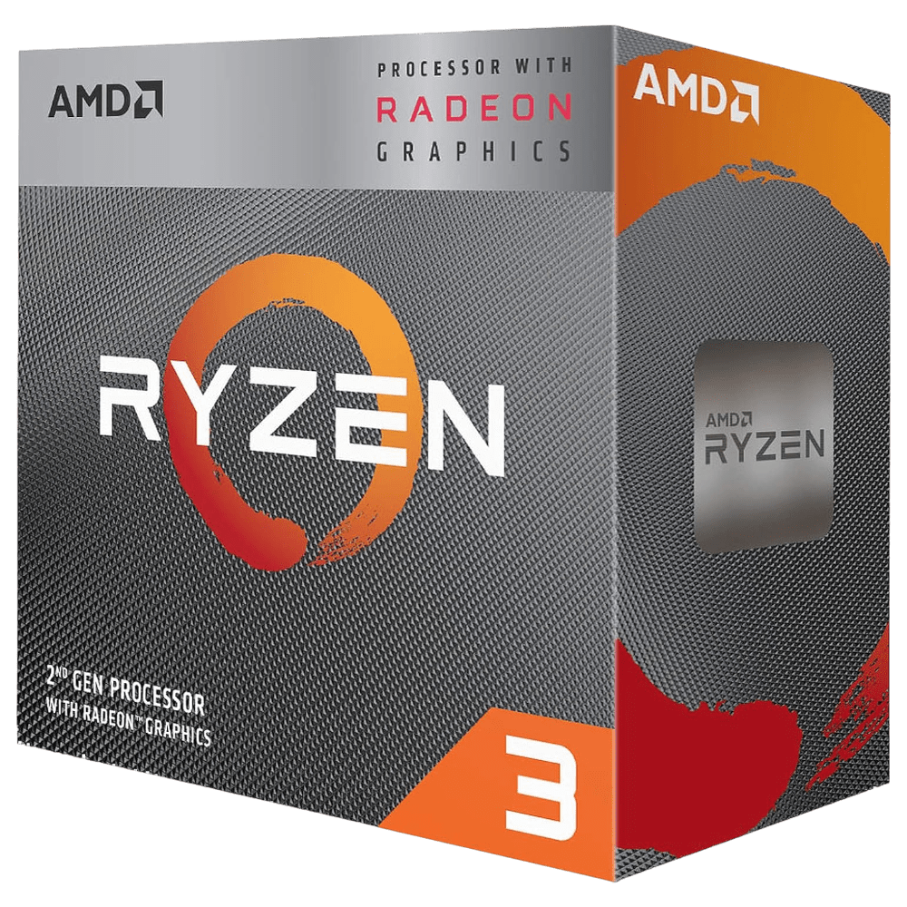 AMD Ryzen 3 3200G (4 Cores 4 Threads @ 4GHz Turbo, Radeon Vega 8 iGPU, AM4)