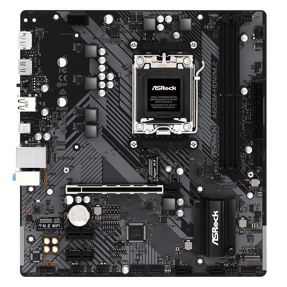 ASRock A620M-HDV/M.2 (AM5, Micro-ATX)
