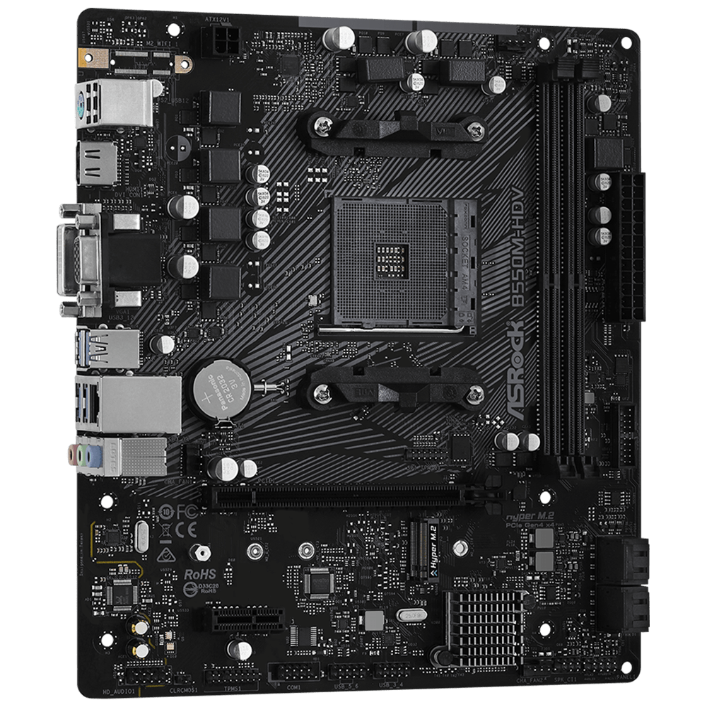 ASRock B550M-HDV D4 (AM4, Micro-ATX)
