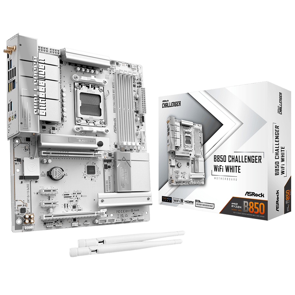 ASRock B850 Challenger WiFi7 White (AM5, ATX)