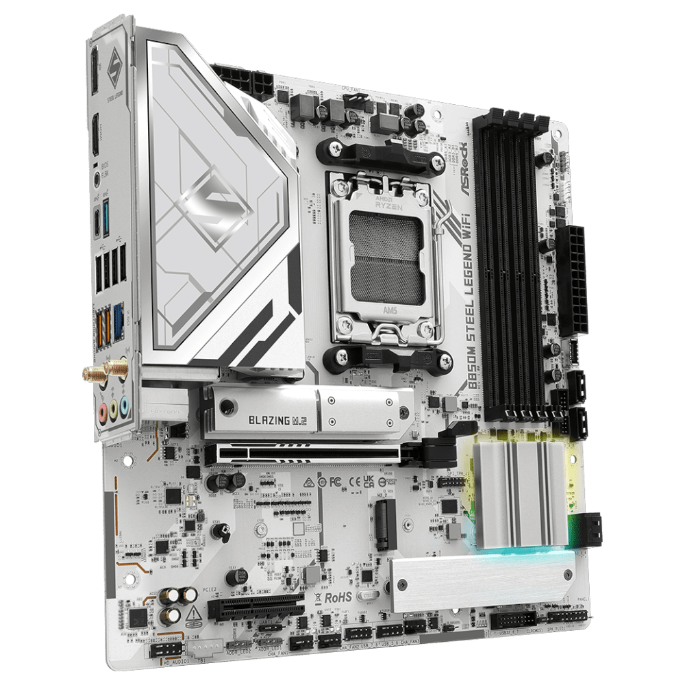 ASRock B850M STEEL LEGEND WiFi7 White (AM5, Micro-ATX)