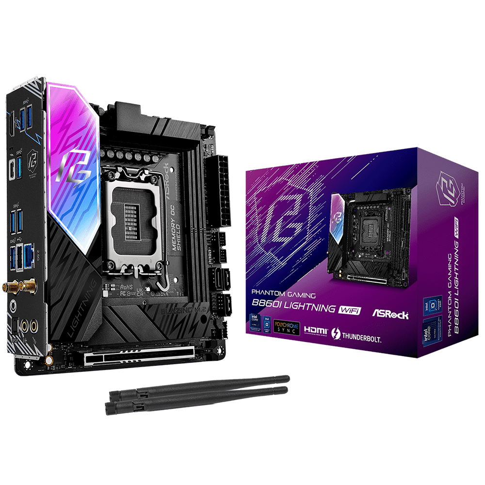 ASRock B860I Lightning WiFi6E (LGA 1851, ITX)