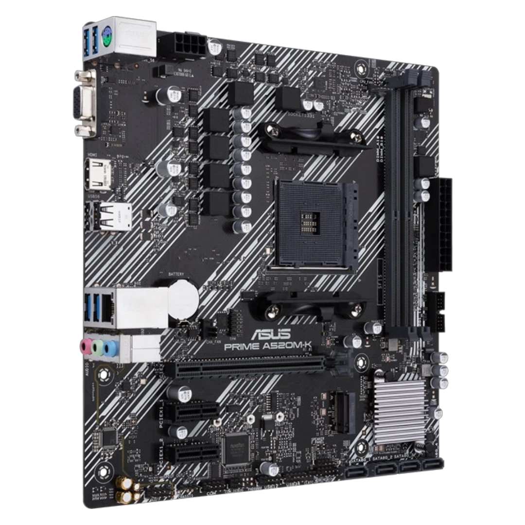 ASUS PRIME A520M-K D4 (AM4, Micro-ATX)