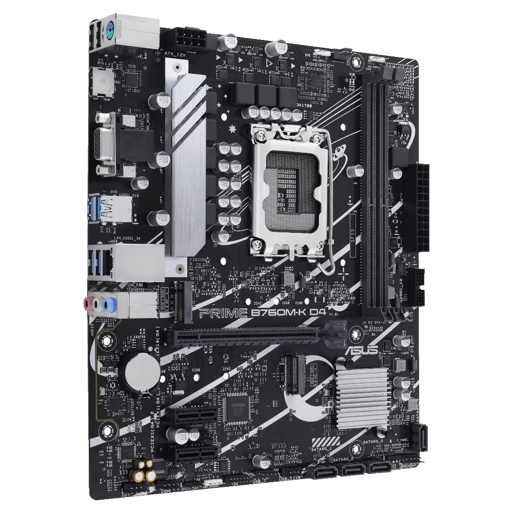 ASUS PRIME B760M-K CSM D4 (LGA 1700, Micro-ATX)