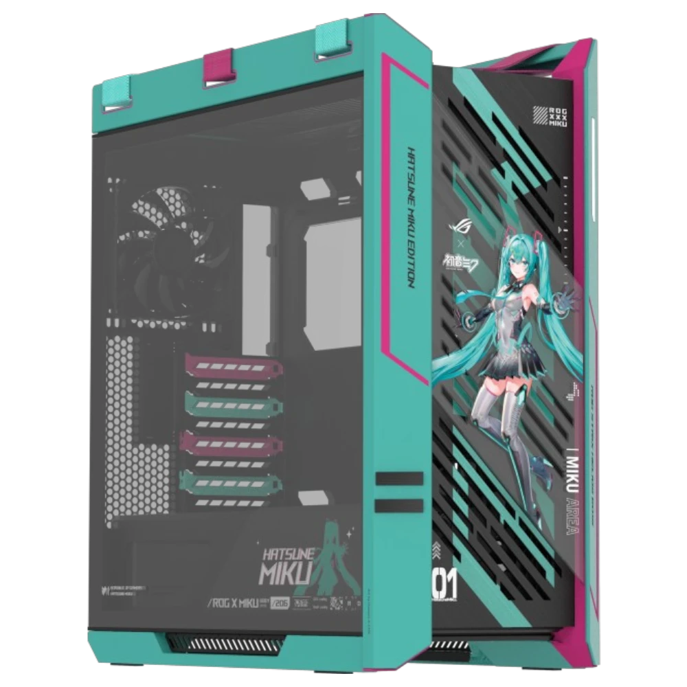 ASUS ROG Strix Helios II Hatsune Miku Edition (E-ATX, Top 420mm Radiator, GPU Holder)