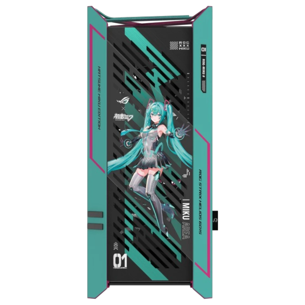 ASUS ROG Strix Helios II Hatsune Miku Edition (E-ATX, Top 420mm Radiator, GPU Holder)