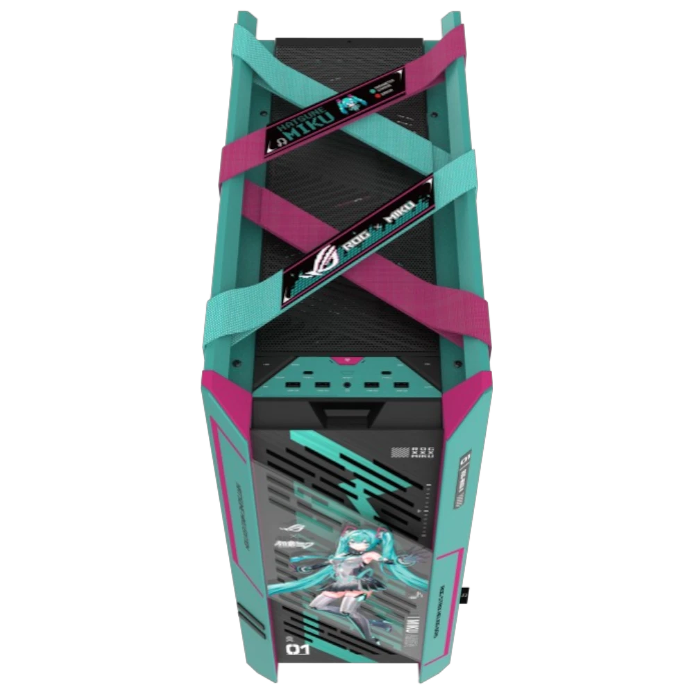 ASUS ROG Strix Helios II Hatsune Miku Edition (E-ATX, Top 420mm Radiator, GPU Holder)