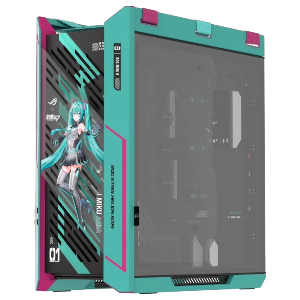 ASUS ROG Strix Helios II Hatsune Miku Edition (E-ATX, Top 420mm Radiator, GPU Holder)