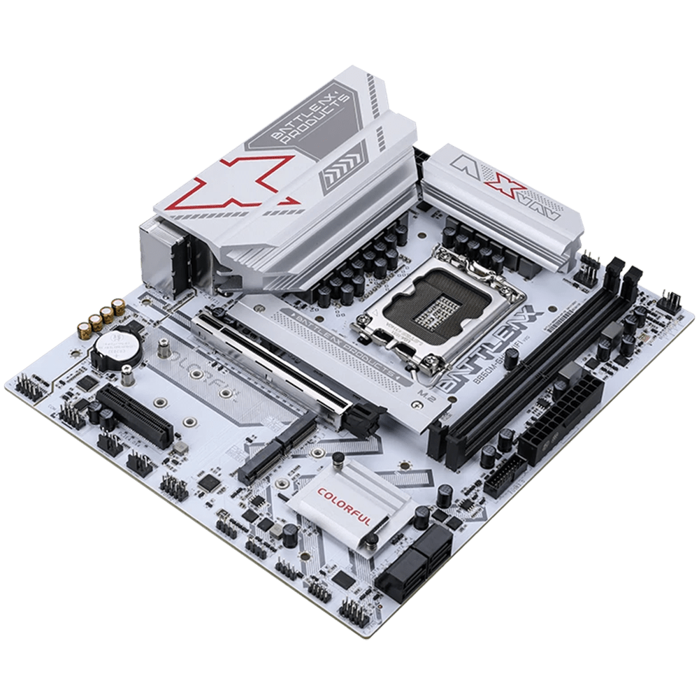 Colorful B860M Battle-AX B860M-GHA WiFi V20 White (LGA 1851, Micro-ATX)