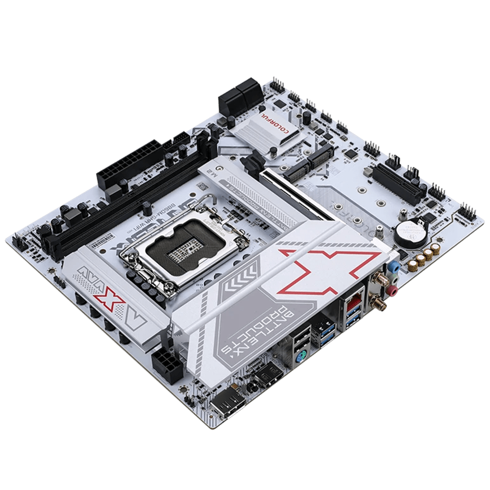 Colorful B860M Battle-AX B860M-GHA WiFi V20 White (LGA 1851, Micro-ATX)
