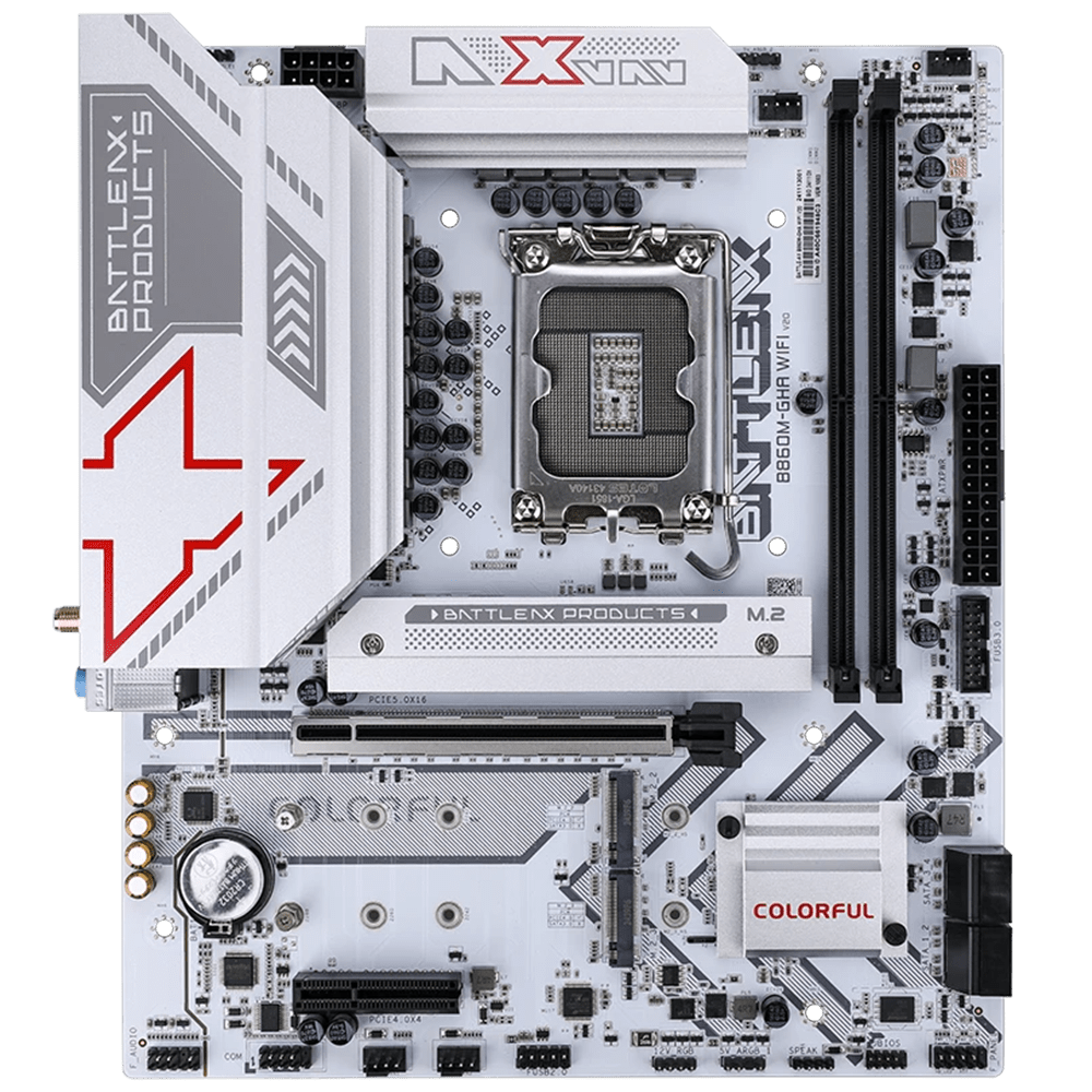 Colorful BATTLE-AX B860M-GHA WiFi6 V20 White (LGA 1851, Micro-ATX)
