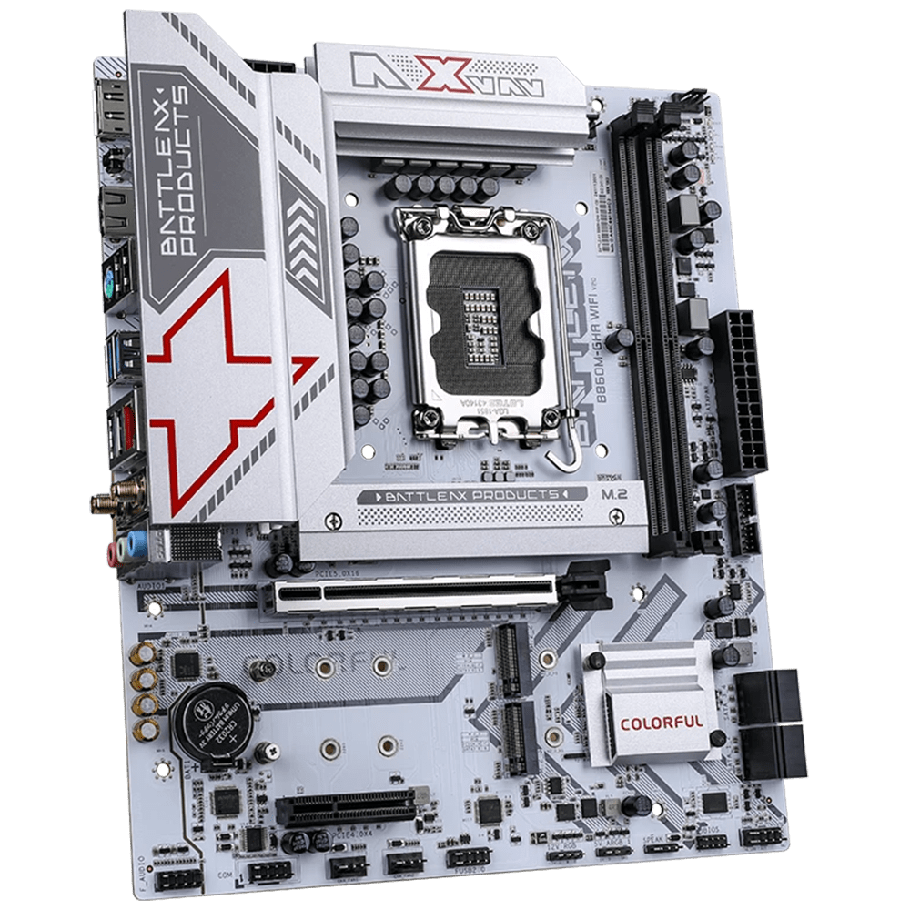 Colorful BATTLE-AX B860M-GHA WiFi6 V20 White (LGA 1851, Micro-ATX)