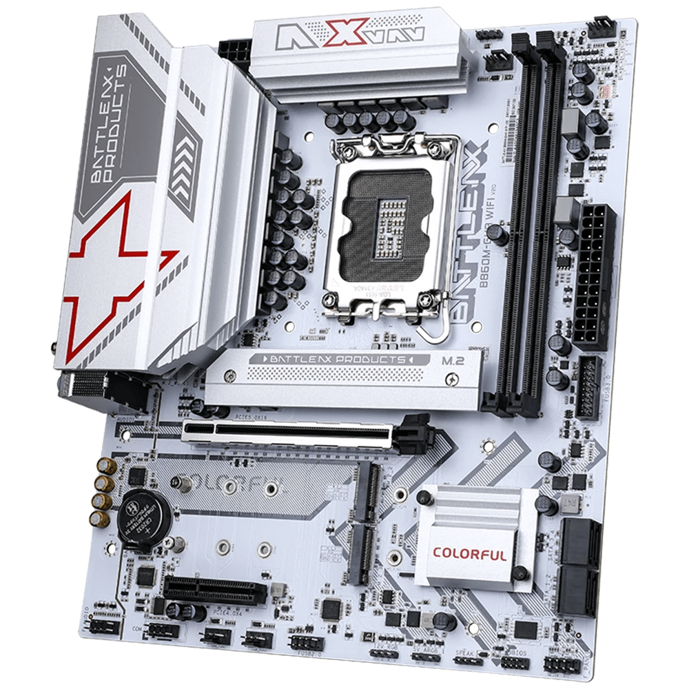 Colorful BATTLE-AX B860M-GHA WiFi6 V20 White (LGA 1851, Micro-ATX)