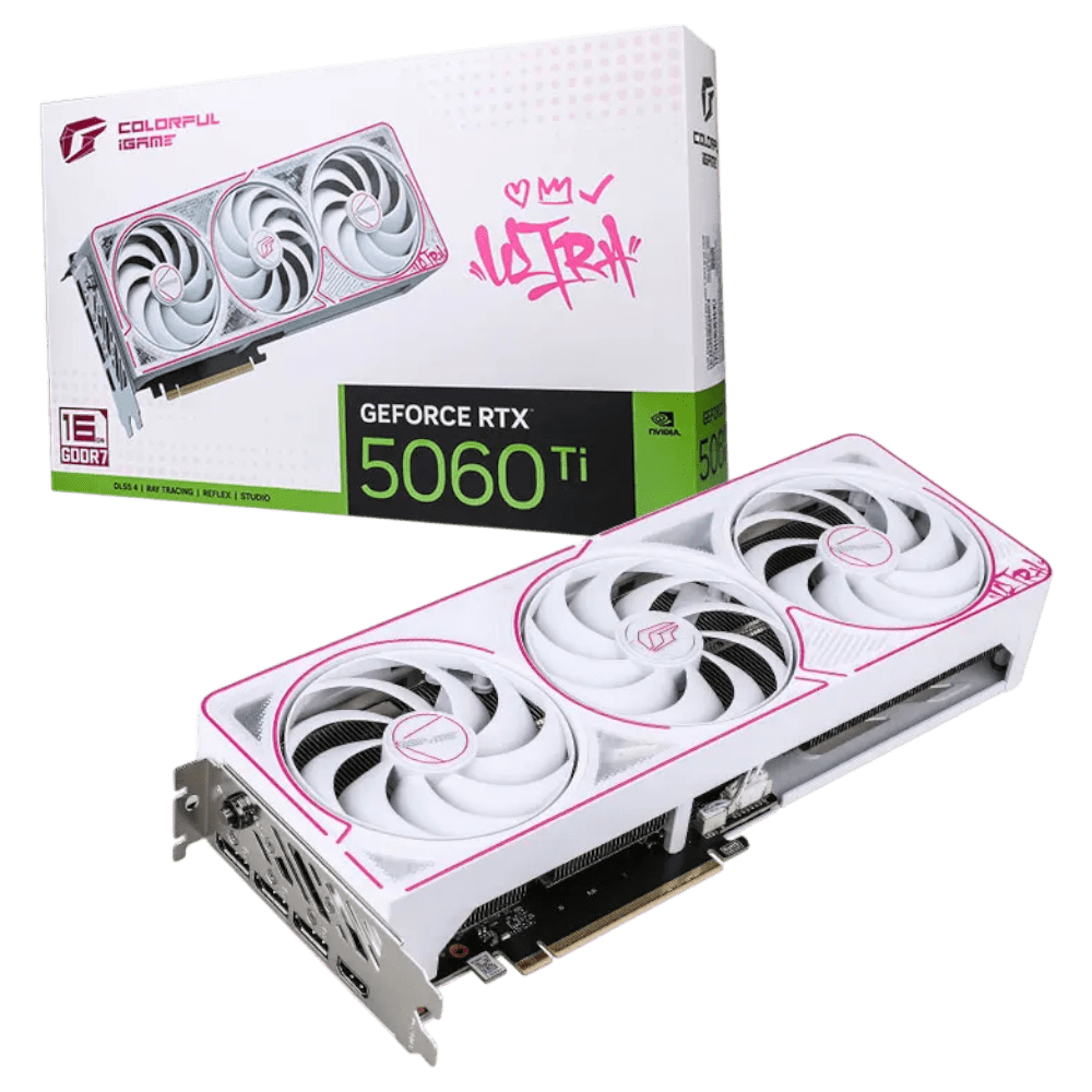 Colorful iGame RTX 5060 Ti Ultra W OC 16GB White (3-fan)
