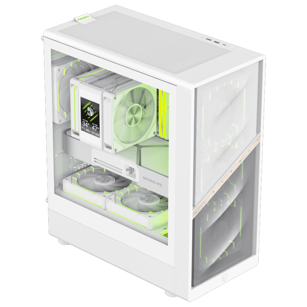 GAMEMAX AERIS 330 4F White (Micro-ATX, Top 240mm Radiator)