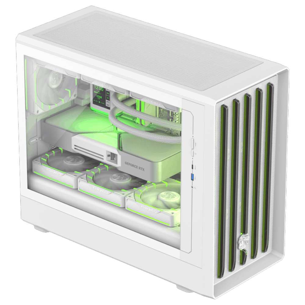 [PROMO] GAMEMAX CLAW 360 4F White (Micro-ATX, Top 360mm Radiator, GPU Holder)