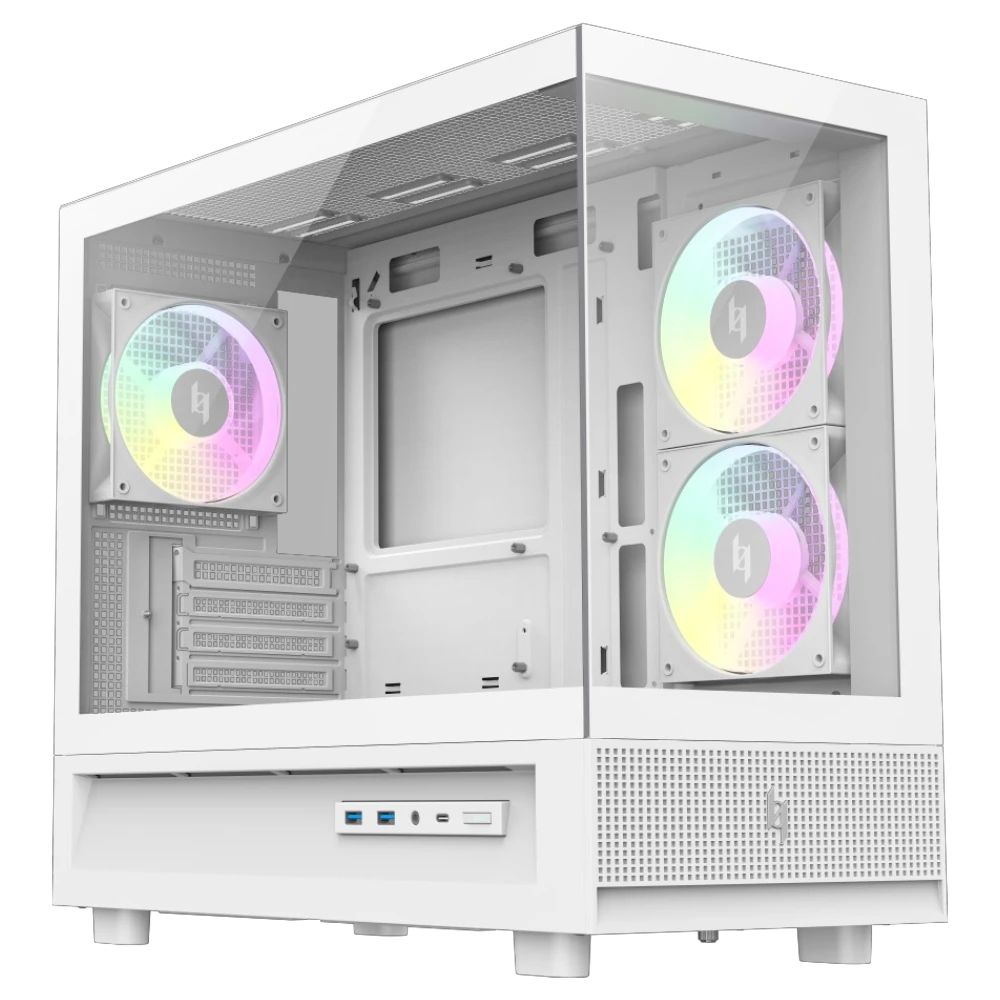 XERON NEX C31 3F White (Micro-ATX, Top 360mm Radiator) - Mushi's Choice