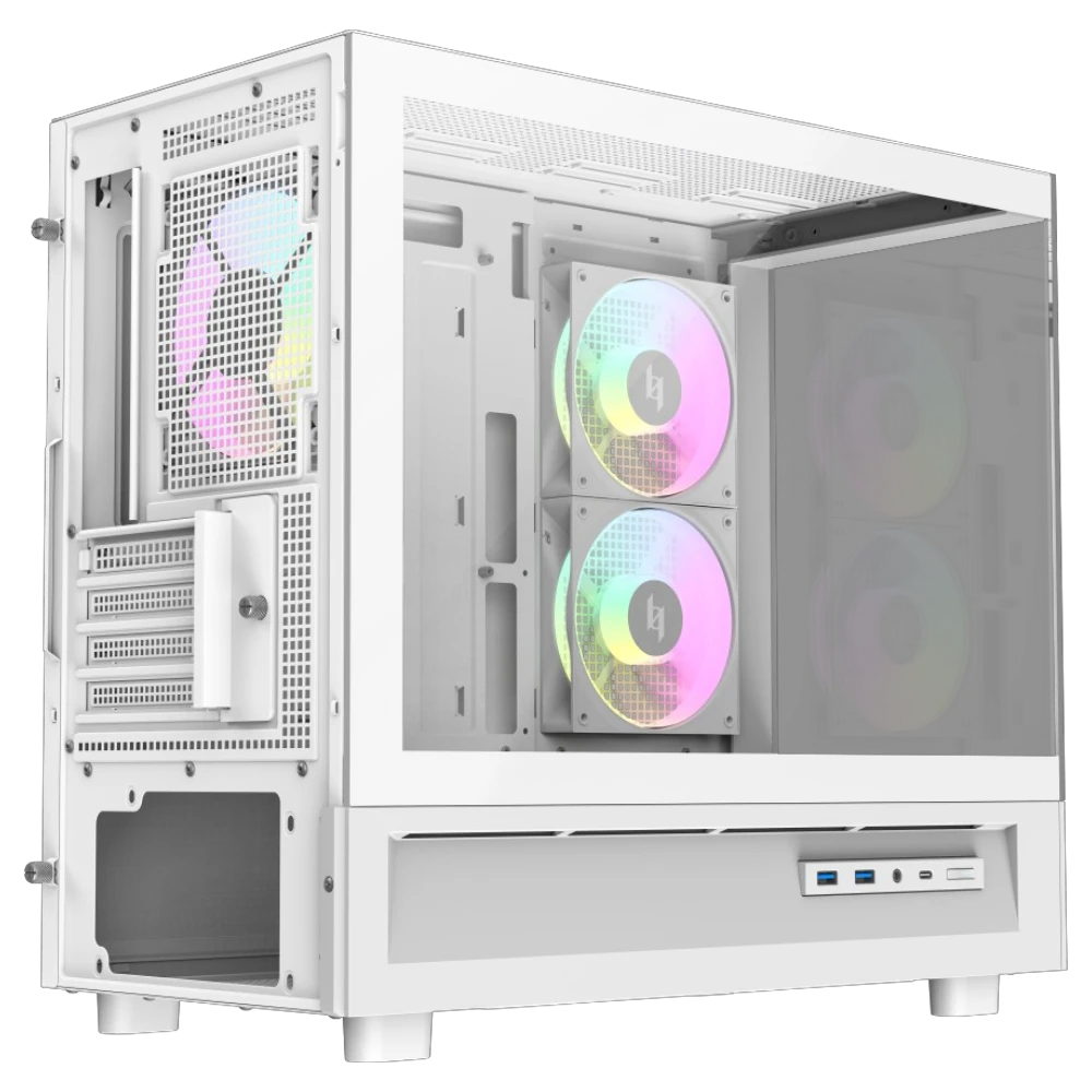 XERON NEX C31 3F White (Micro-ATX, Top 360mm Radiator) - Mushi's Choice