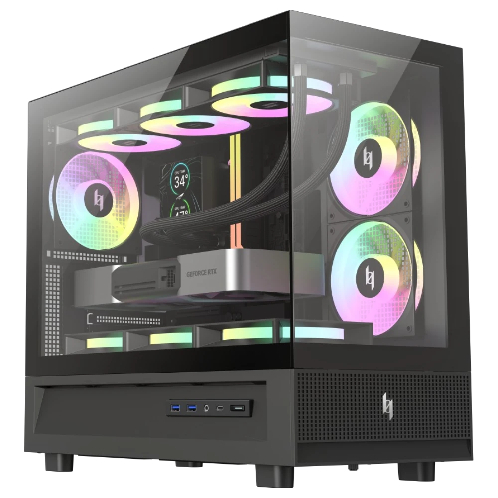 XERON NEX C31 3F (Micro-ATX, Top 360mm Radiator) - Mushi's Choice