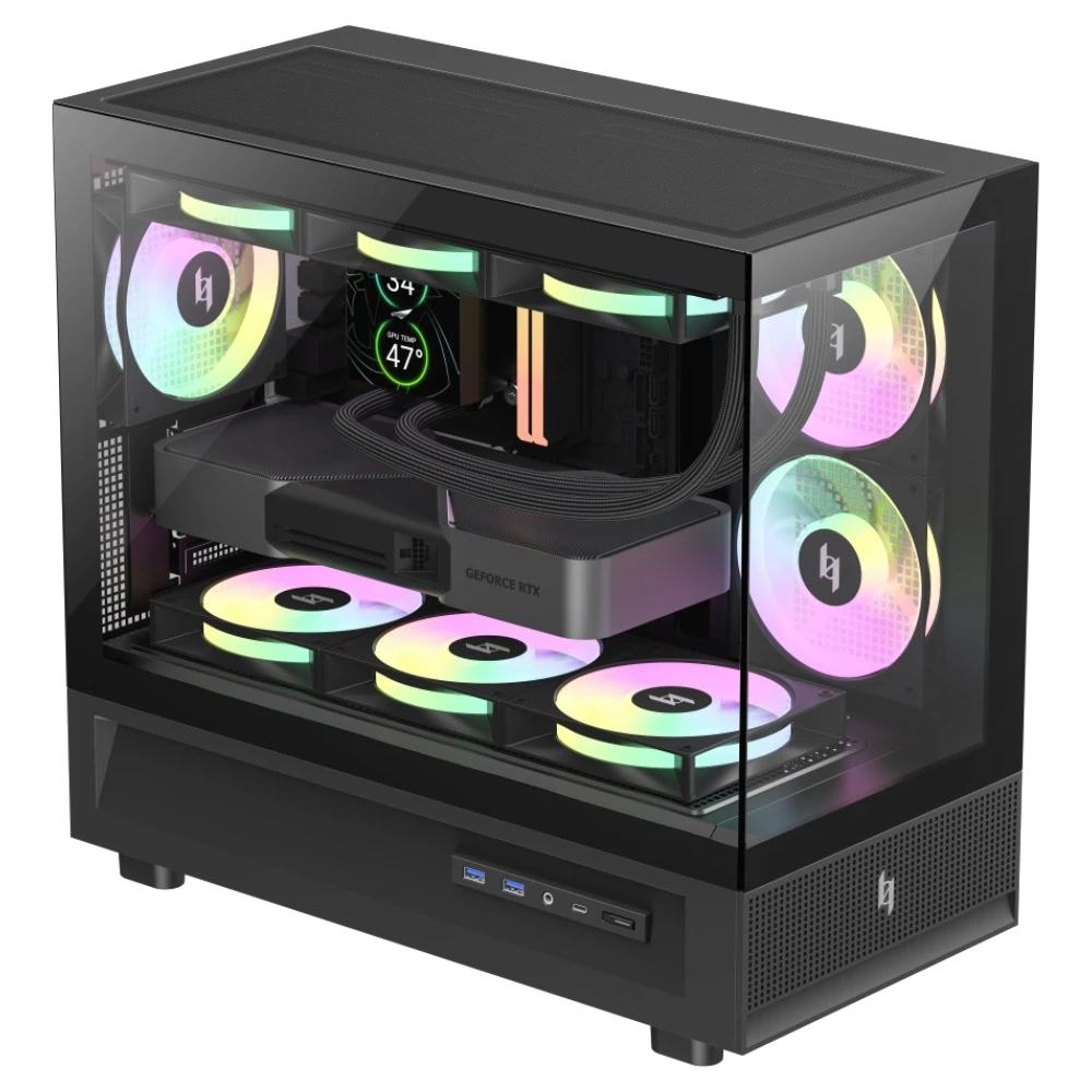 XERON NEX C31 3F (Micro-ATX, Top 360mm Radiator) - Mushi's Choice