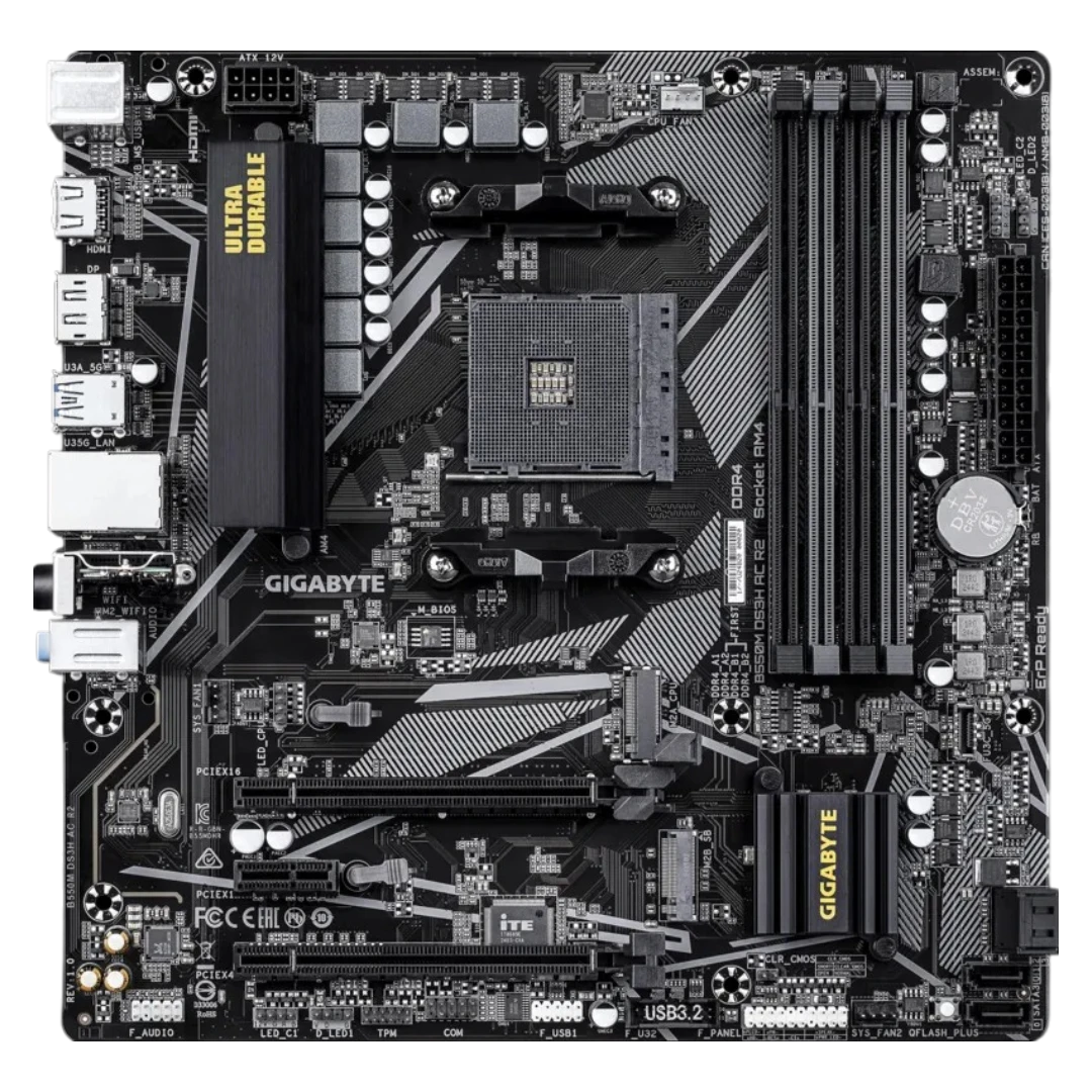 GIGABYTE B550M DS3H AC R2 WiFi5 D4 (AM4, Micro-ATX)