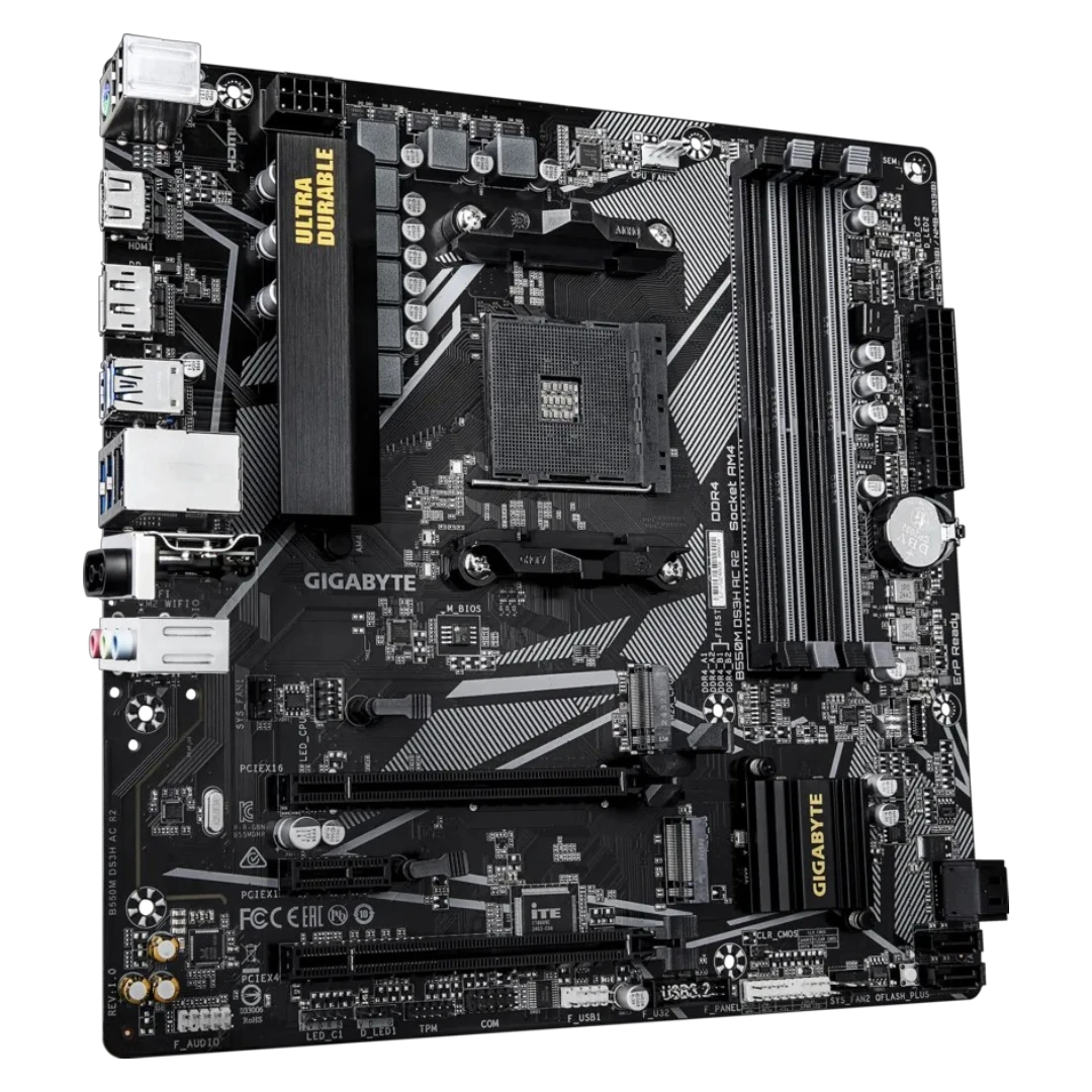 GIGABYTE B550M DS3H AC R2 WiFi5 D4 (AM4, Micro-ATX)