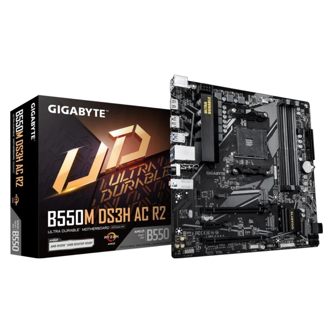 GIGABYTE B550M DS3H AC R2 WiFi5 D4 (AM4, Micro-ATX)
