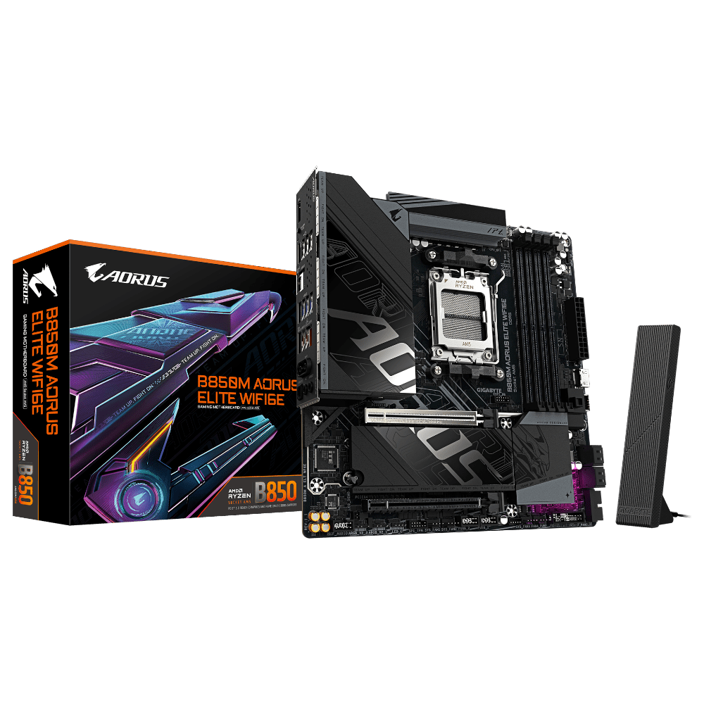 GIGABYTE B850M AORUS ELITE WiFi6E (AM5, Micro-ATX)