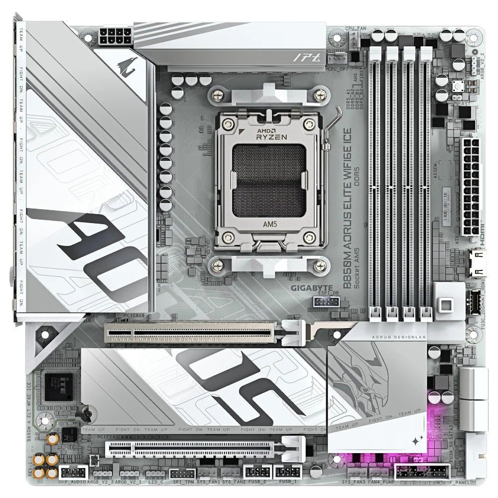 GIGABYTE B850M AORUS ELITE WiFi6E ICE White (AM5, Micro-ATX)