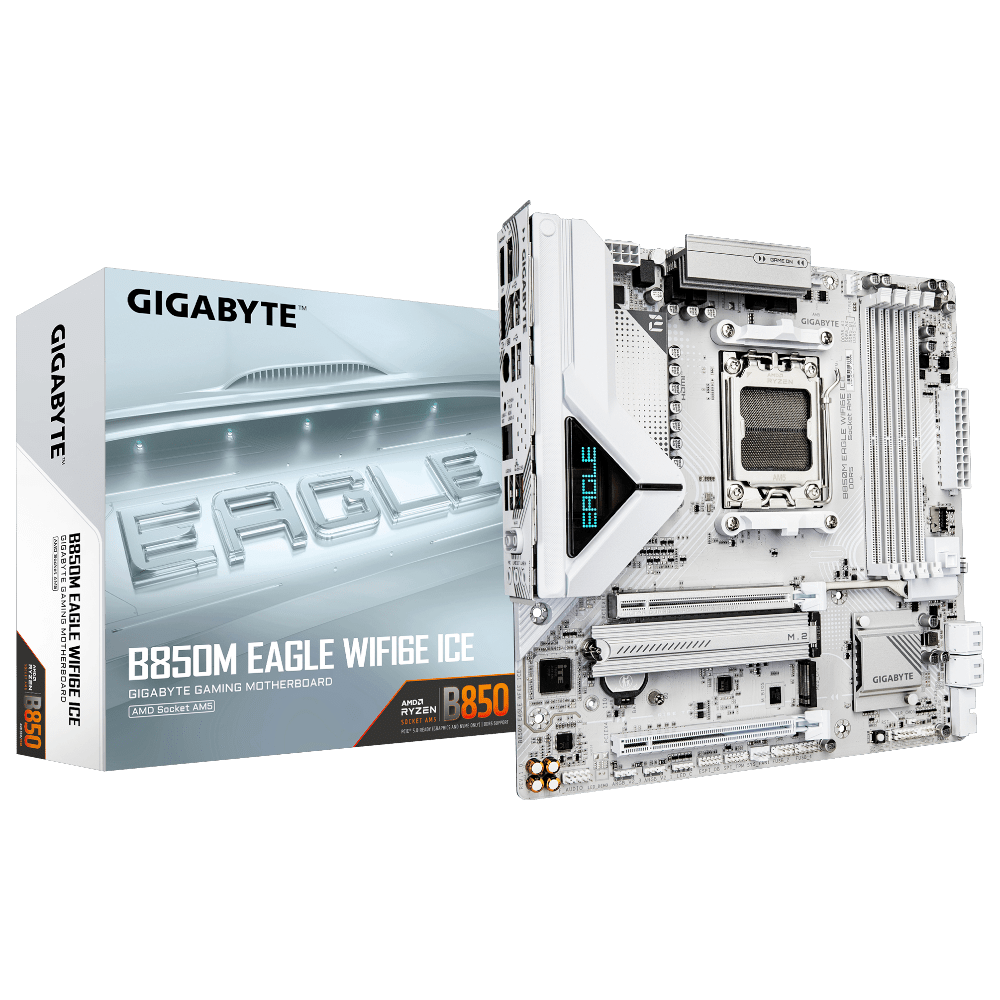 GIGABYTE B850M EAGLE WiFi6E ICE White (AM5, Micro-ATX)