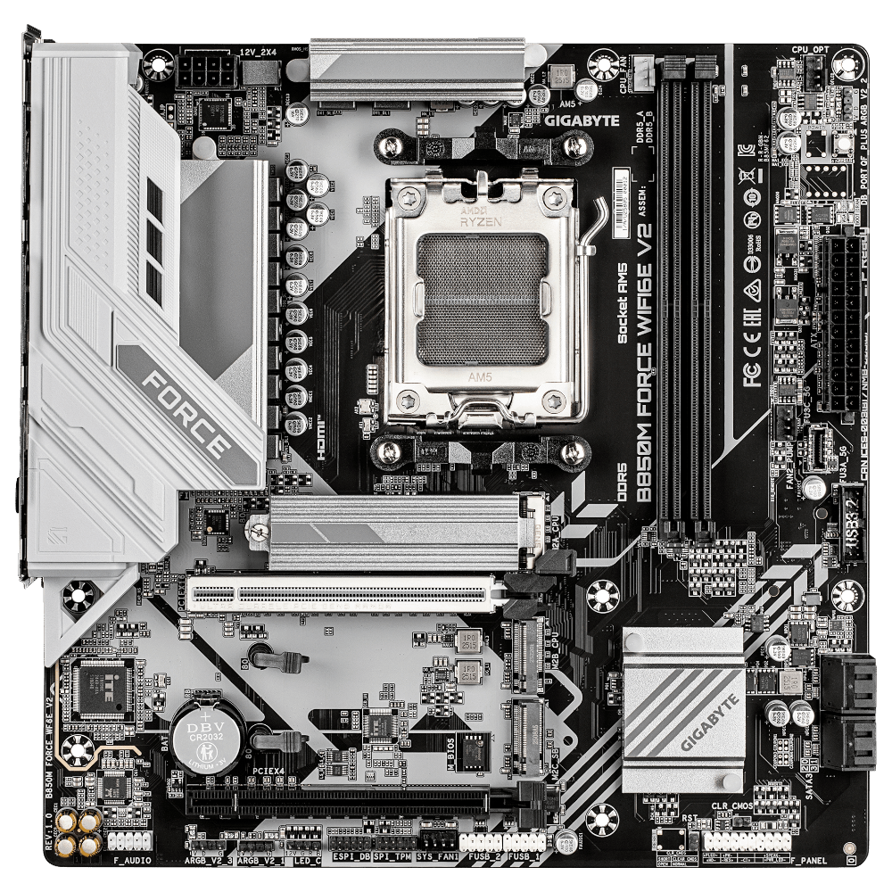 GIGABYTE B850M FORCE WiFi6E V2 (AM5, Micro-ATX)