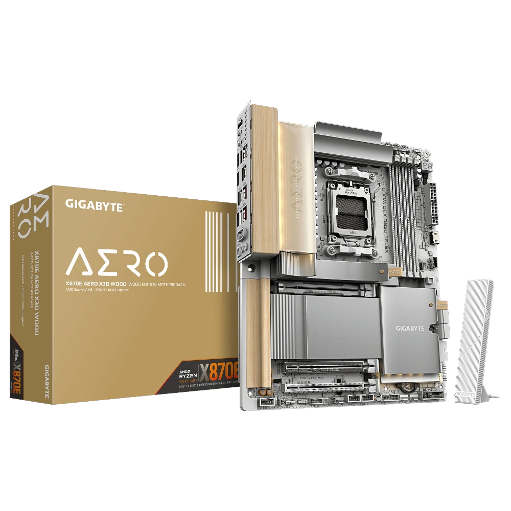 GIGABYTE X870E AERO X3D WOOD WiFi7 (AM5, ATX)
