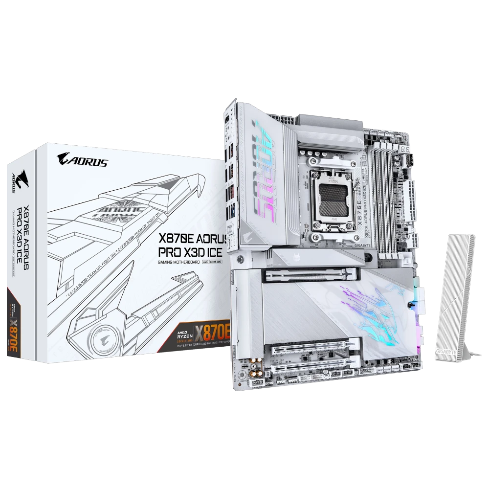 GIGABYTE X870E AORUS PRO X3D ICE WiFi7 White (AM5, ATX)
