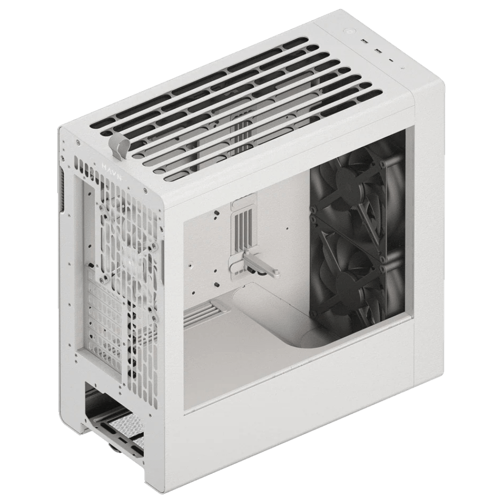 HAVN BF 360 Flow 3F White (E-ATX, Top 360mm Radiator, Stone-textured Design) - Mushi's Choice