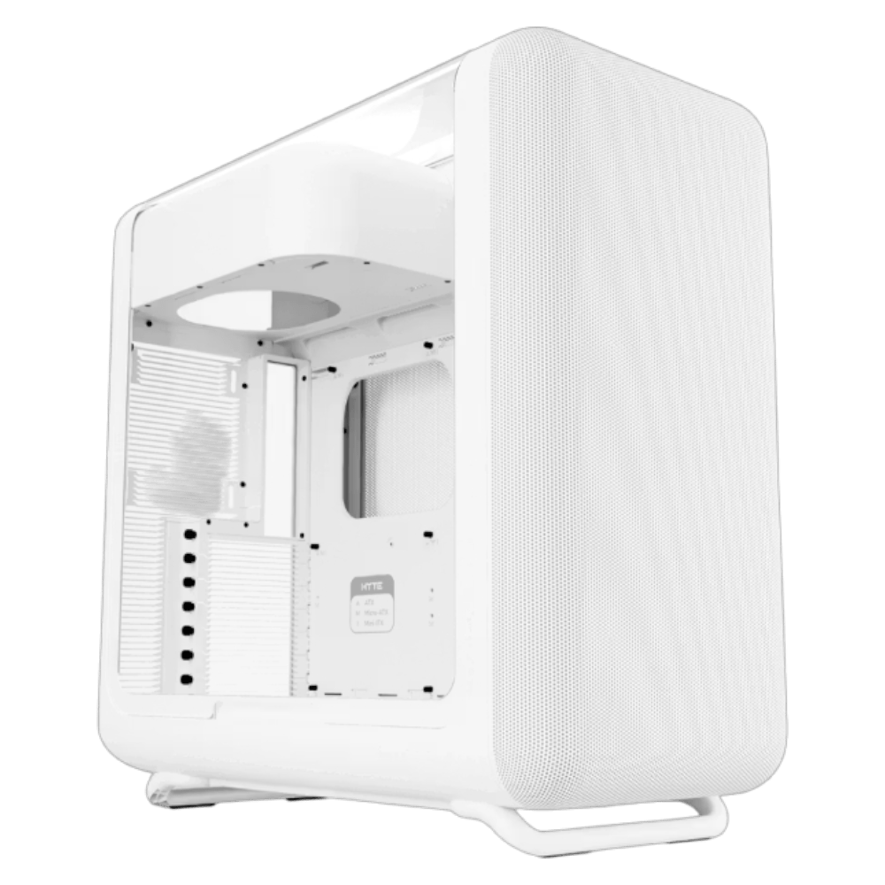 HYTE X50 White (E-ATX, Curved Glass, Micro-mesh, Side 360mm Radiator)