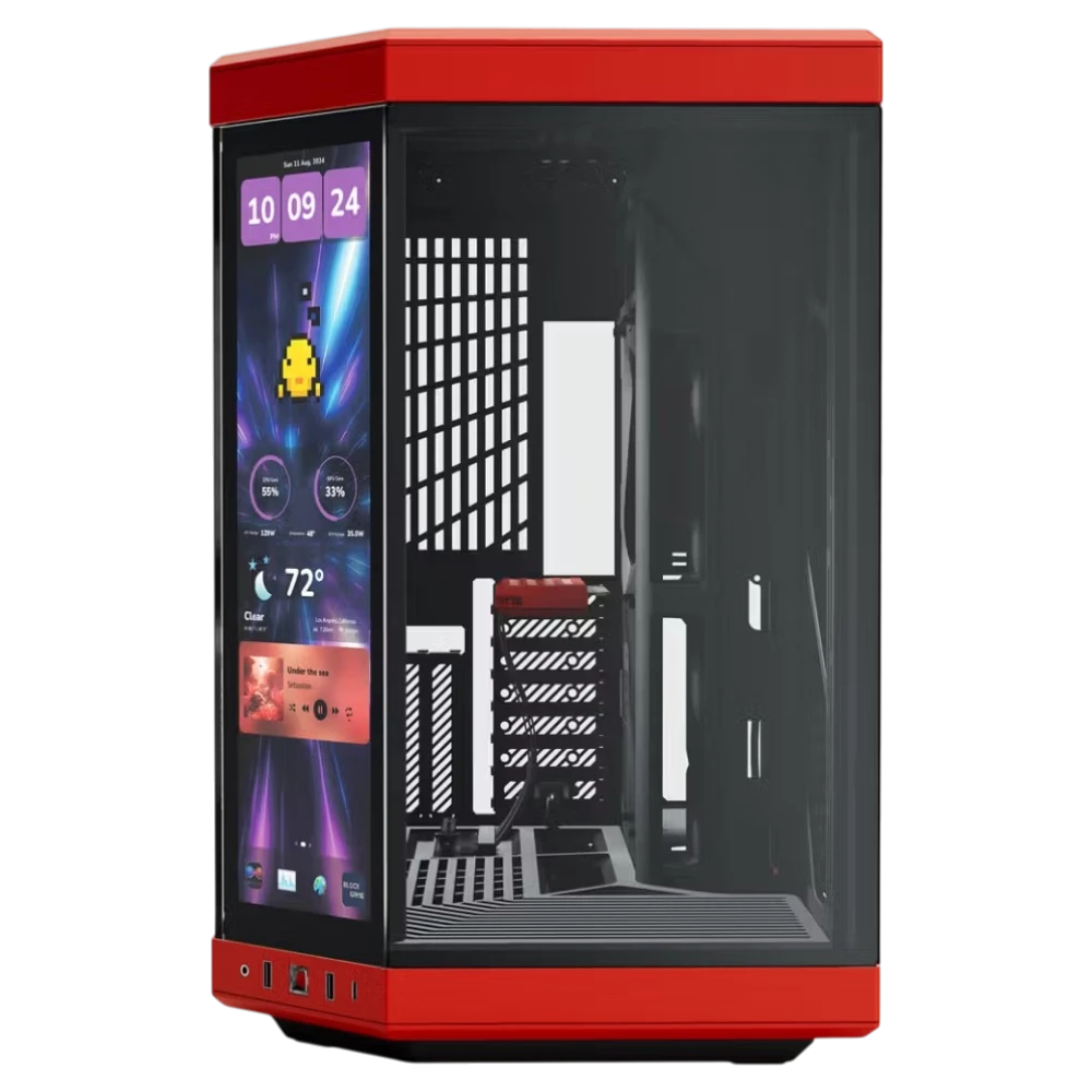 HYTE Y70 Touch Infinite Black Cherry (E-ATX, Top 360mm Radiator)