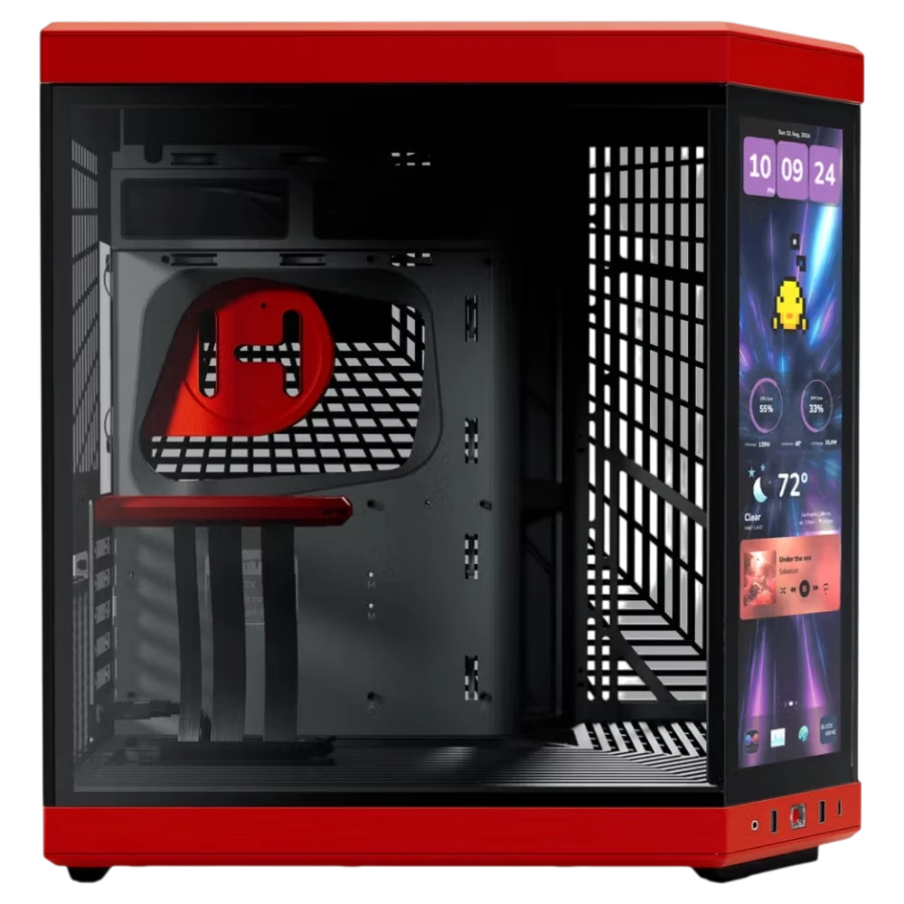 HYTE Y70 Touch Infinite Black Cherry (E-ATX, Top 360mm Radiator)