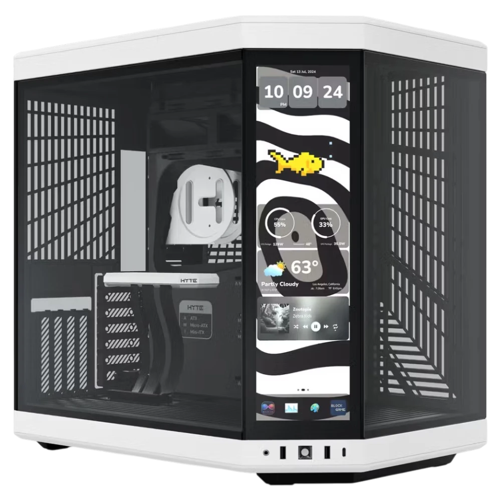 HYTE Y70 Touch Infinite Panda (E-ATX, Top 360mm Radiator)