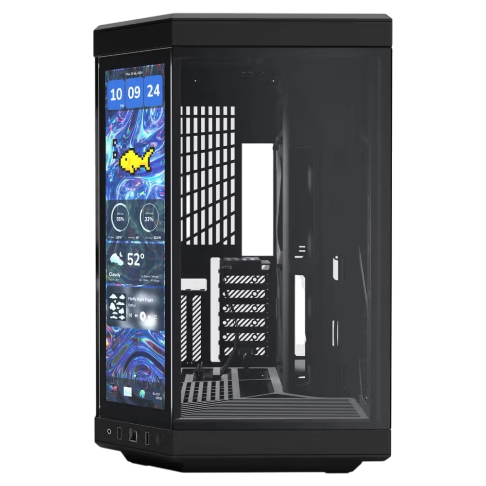 HYTE Y70 Touch Infinite Pitch Black (E-ATX, Top 360mm Radiator)