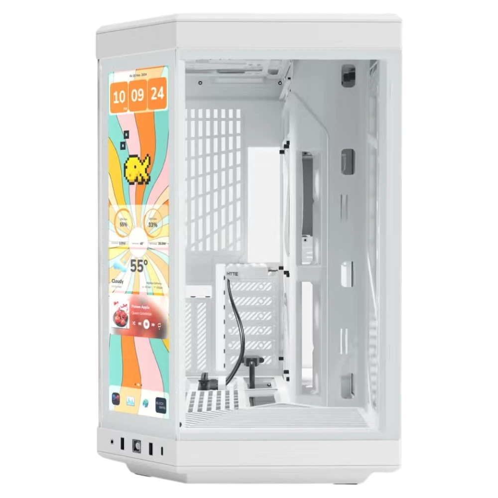 HYTE Y70 Touch Infinite Snow White (E-ATX, Top 360mm Radiator)