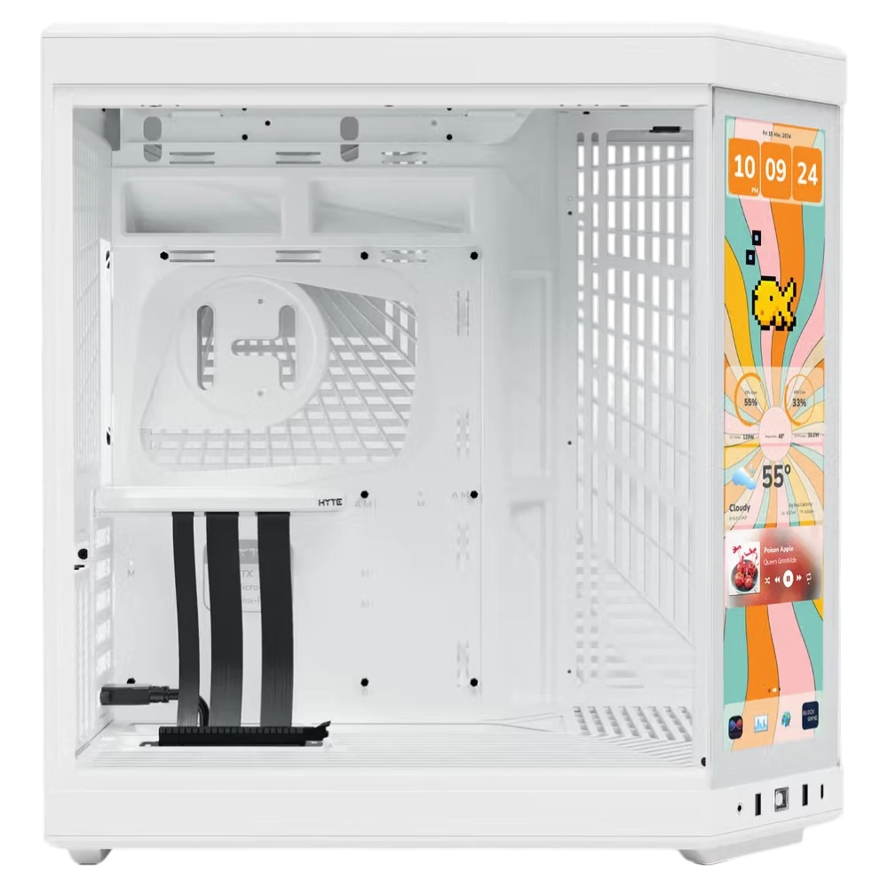 HYTE Y70 Touch Infinite Snow White (E-ATX, Top 360mm Radiator)