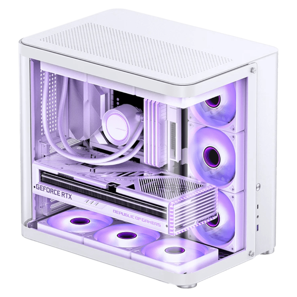 JONSBO TK-2 White (ATX, Top 360mm Radiator, Curved Glass)