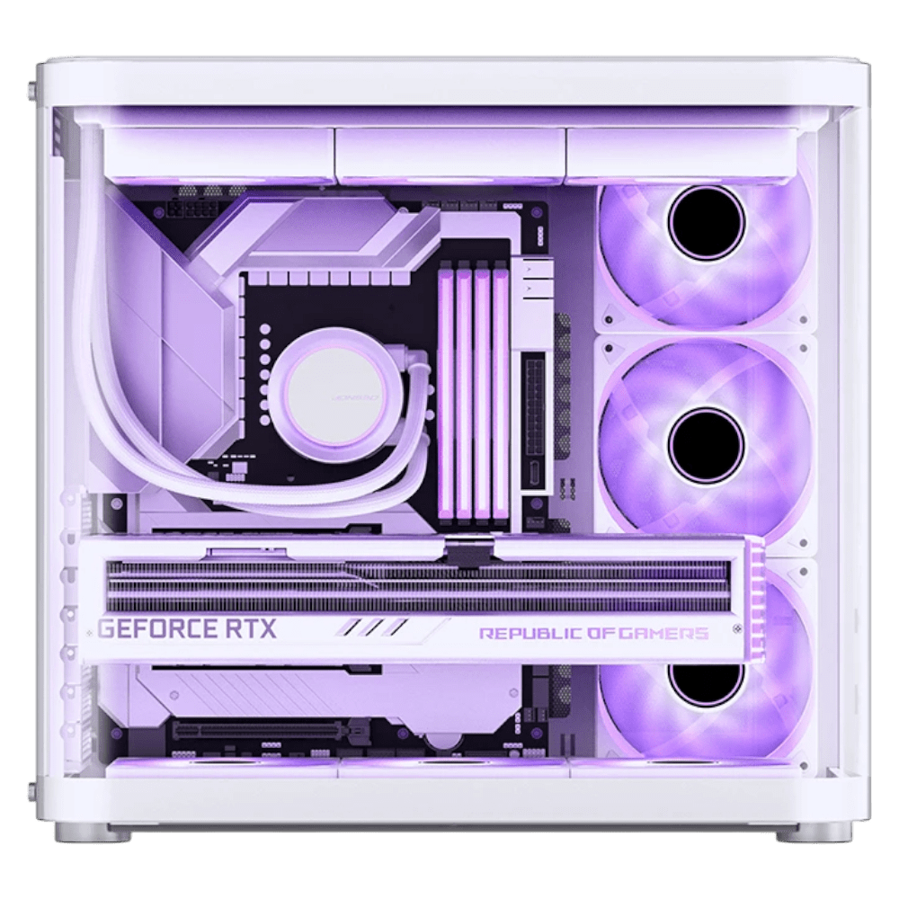 JONSBO TK-2 White (ATX, Top 360mm Radiator, Curved Glass)