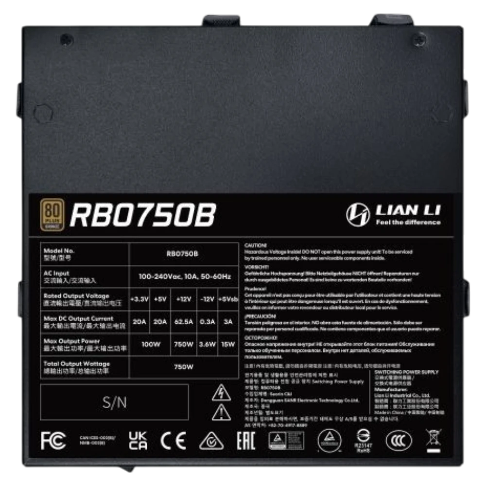 LIAN LI RB750B Bronze (ATX 3.1, PCIe 5.1)