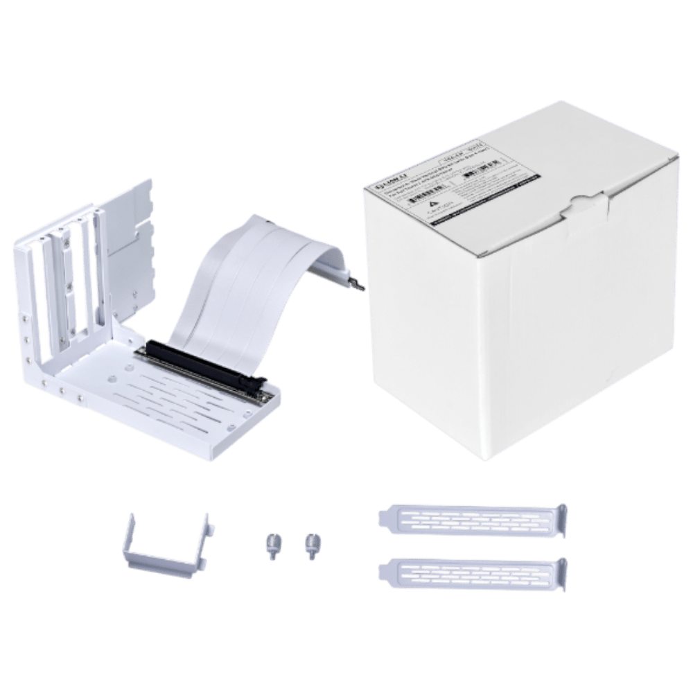 LIAN LI Vertical GPU Holder Kit White (Gen5 Riser Cable, 4-slot)