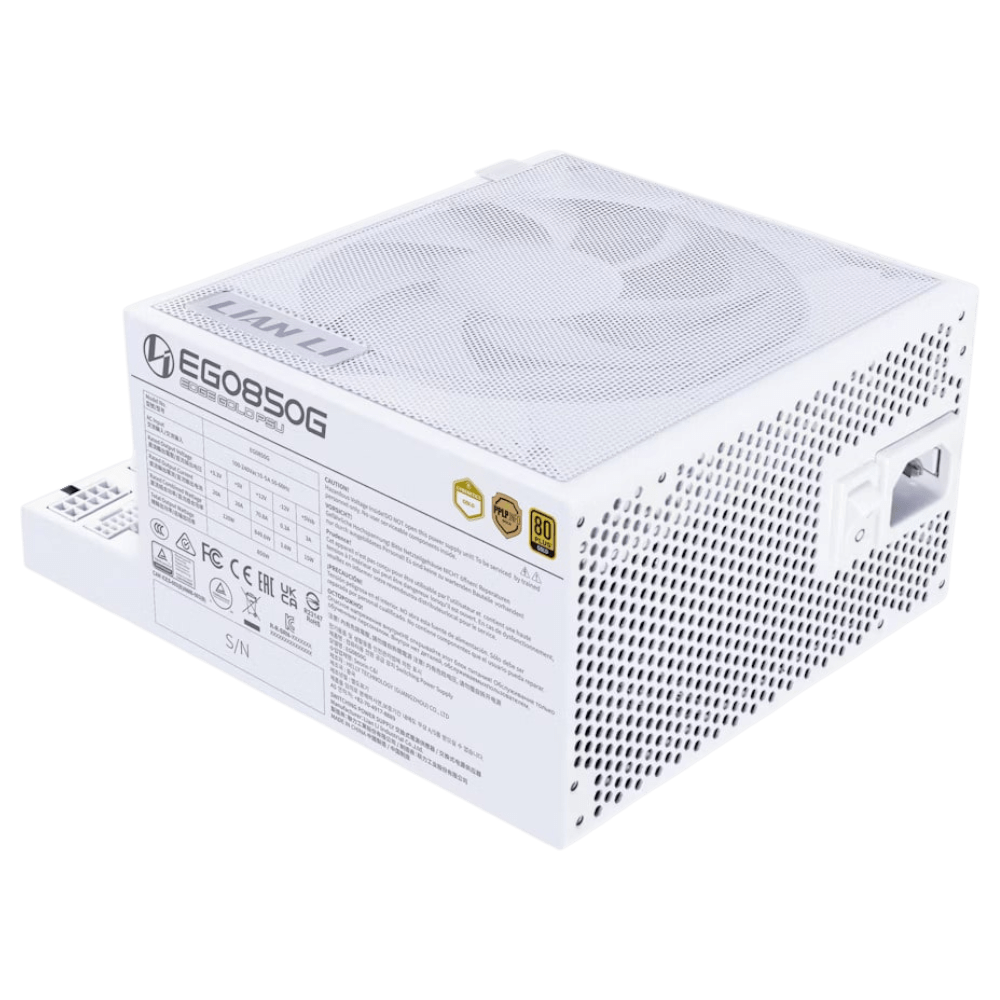 LIAN LI EDGE EG1200 Gold (L-Shape Design, ATX 3.1, PCIe 5.1, White)