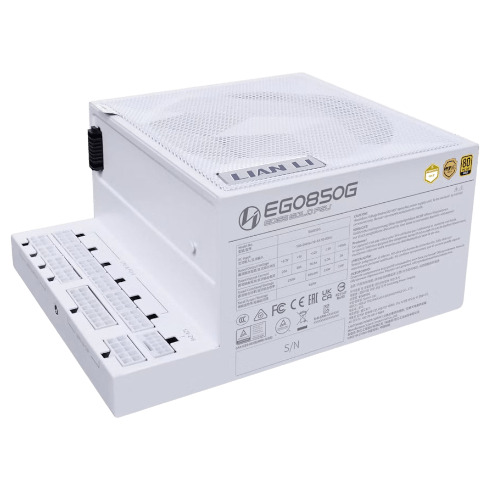 LIAN LI EDGE EG1200 Gold (L-Shape Design, ATX 3.1, PCIe 5.1, White)